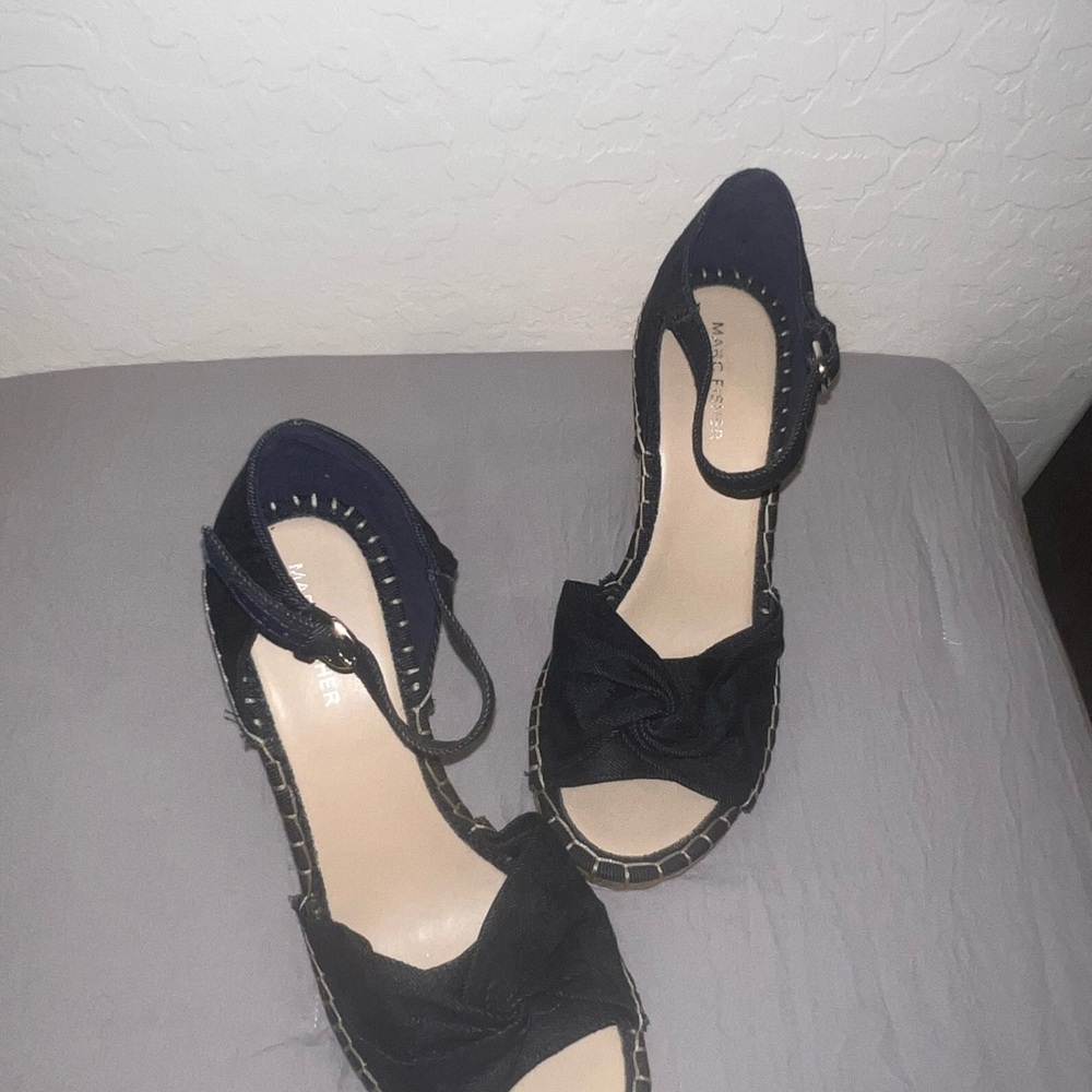 Marc Fisher denim Espadrille Sandals
